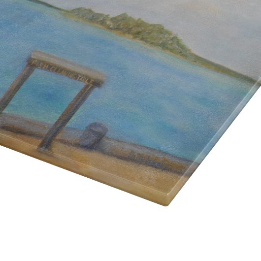 FISCH-REINIGUNGS-TABELLE Schneidebrett (Ecke)