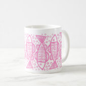 Fisch - rosa kaffeetasse (VorderseiteRechts)