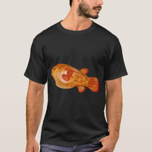 Fisch roter Ozean Meeresleben Wasserfarben-Illustr T-Shirt