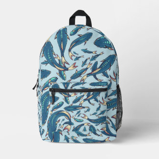 Fisch-Rucksack Bedruckter Rucksack