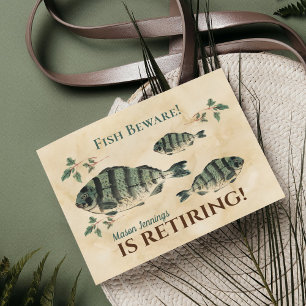 Fisch-Ruhestandsfeier Einladung