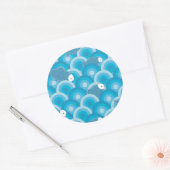 Fisch Runder Aufkleber (Umschlag)