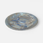 Fisch - Rundpapier - Teller (Schrägansicht)