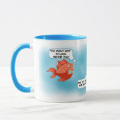 Fisch scherzt Wecker-Tasse Tasse (Links)