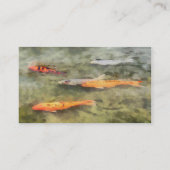 Fisch - Schule Koi': Visitenkarte (Rückseite)