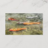 Fisch - Schule Koi': Visitenkarte (Rückseite)