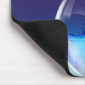 Fisch-Schüssel auf Meeresboden-Mausunterlage Mousepad (Ecke)