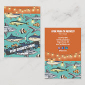 Fisch Schwimmen Beach Mural Aquarium Visitenkarte (Vorne/Hinten)