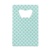 Fisch-Skala-Muster Kreditkartenflaschenöffner (Rückseite)