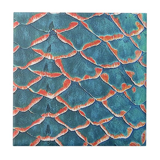 Fisch-Skalen Fliese (Vorderseite)