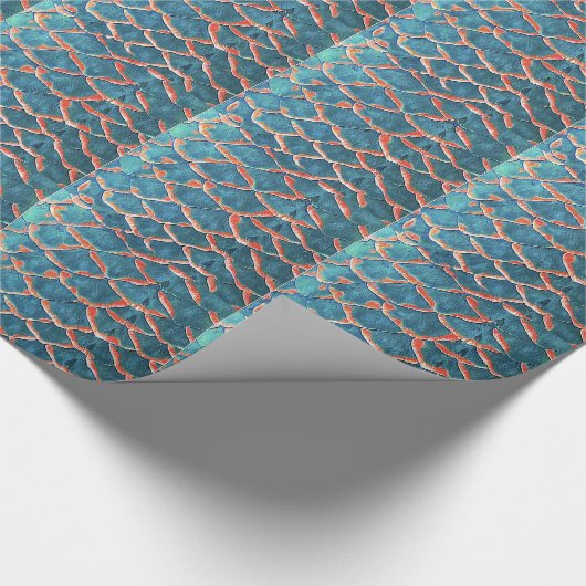 "Fisch-Skalen " Geschenkpapier (Ecke)