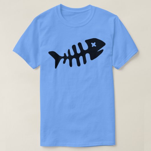 Fisch-Skelett  T-Shirt (Design vorne)
