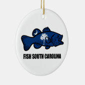 Fisch South Carolina Keramik Ornament (Rechts)