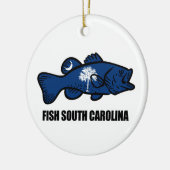 Fisch South Carolina Keramik Ornament (Links)