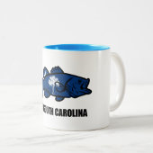 Fisch South Carolina Zweifarbige Tasse (VorderseiteRechts)