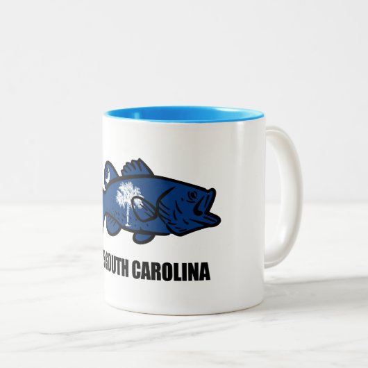 Fisch South Carolina Zweifarbige Tasse (VorderseiteRechts)