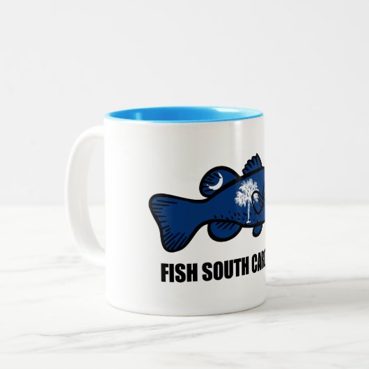 Fisch South Carolina Zweifarbige Tasse (Vorderseite Links)