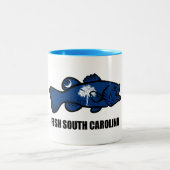 Fisch South Carolina Zweifarbige Tasse (Mittel)