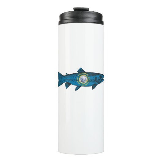 Fisch South Dakota Forelle Thermosbecher (Vorderseite)