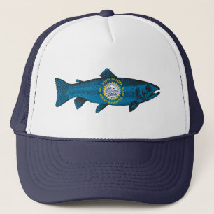 Fisch South Dakota Forelle Truckerkappe