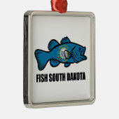 Fisch South Dakota Ornament Aus Metall (Rechts)