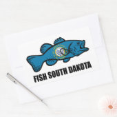 Fisch South Dakota Rechteckiger Aufkleber (Umschlag)
