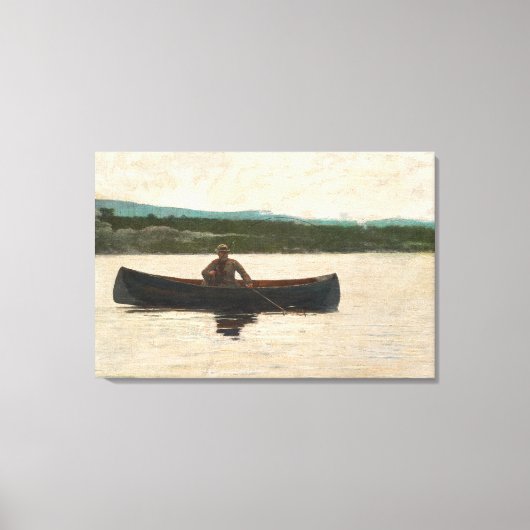 Fisch spielen (1875) von Winslow Homer Leinwanddruck (Vorderseite)