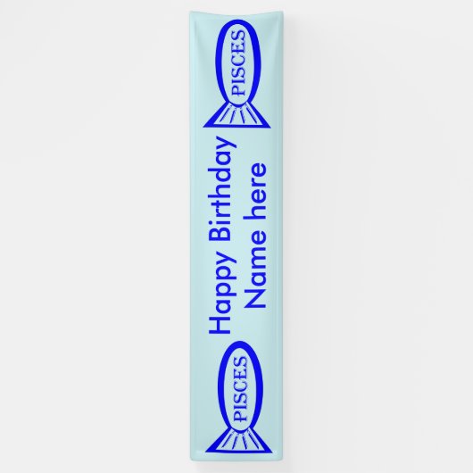 Fisch-Sternenflagge Banner (Vertikal)