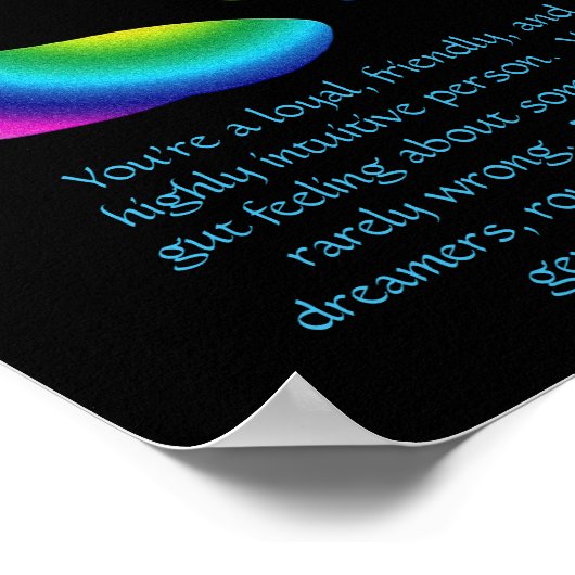 Fisch-Sternzeichen Poster (Ecke)