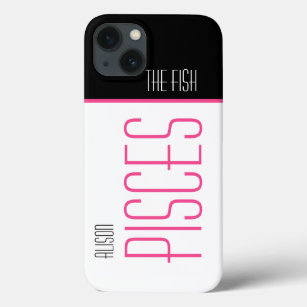 Fisch Stilvoller Name schwarz pink Case-Mate iPhone Hülle