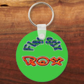 Fisch Stix Rox! CCBC Fort Worth, TX Schlüsselanhänger (Vorderseite)