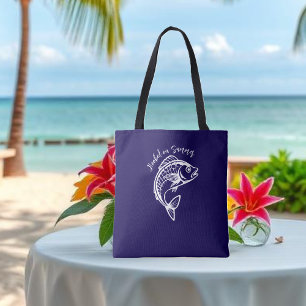 Fisch süchtig nach Summer-Blue Tasche
