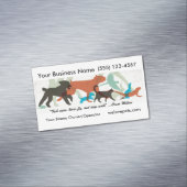 Fisch Swim Birds Fly Hunde Wandertiere Sitter Magnetische Visitenkarte (Beispiel)