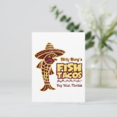 Fisch Tacos Postkarte (Stehend Vorderseite)