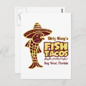 Fisch Tacos Postkarte (Vorne/Hinten)