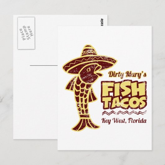 Fisch Tacos Postkarte (Vorne/Hinten)