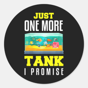 Fisch Tank Funny Fish Keeper Spaß Aquarist Runder Aufkleber