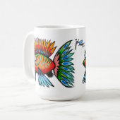 Fisch-Tasse I durch Künstler John Donato Kaffeetasse (Vorderseite Links)