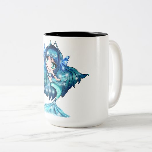 Fisch-Tasse Zweifarbige Tasse (VorderseiteRechts)