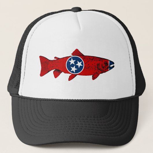 Fisch Tennessee Forelle Truckerkappe (Vorderseite)