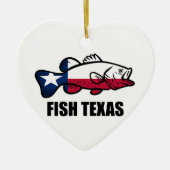 Fisch Texas Keramik Ornament (Vorne)