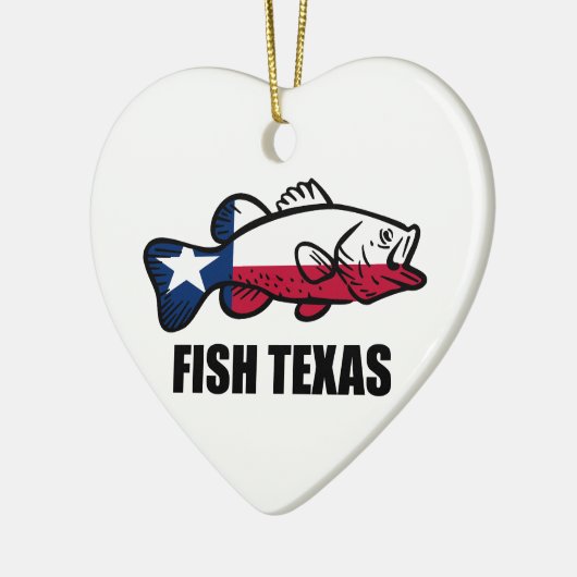 Fisch Texas Keramik Ornament (Links)