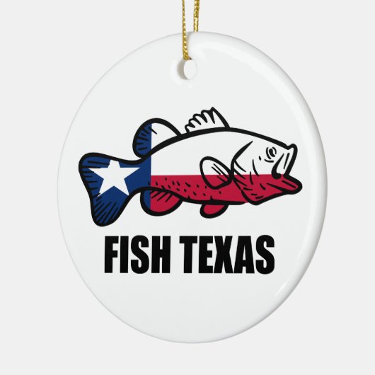 Fisch Texas Keramik Ornament (Links)