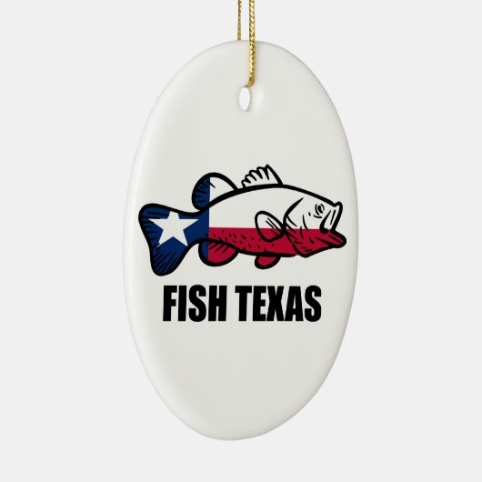 Fisch Texas Keramik Ornament (Rechts)