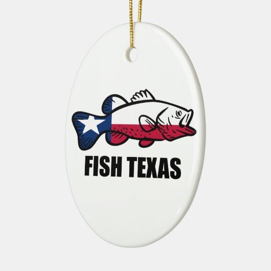 Fisch Texas Keramik Ornament (Links)