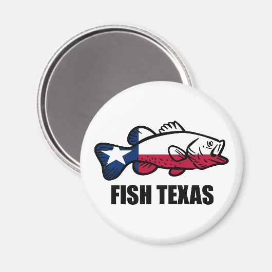Fisch Texas Magnet (Vorderseite/Rückseite)