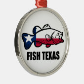 Fisch Texas Ornament Aus Metall (Rechts)