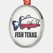 Fisch Texas Ornament Aus Metall (Links)