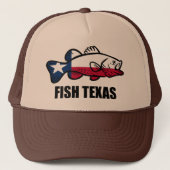 Fisch Texas Truckerkappe (Vorderseite)