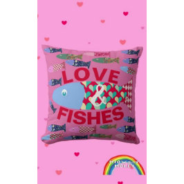 Fisch thematisch nautisch Niedlich Comfy Liebe Kissen